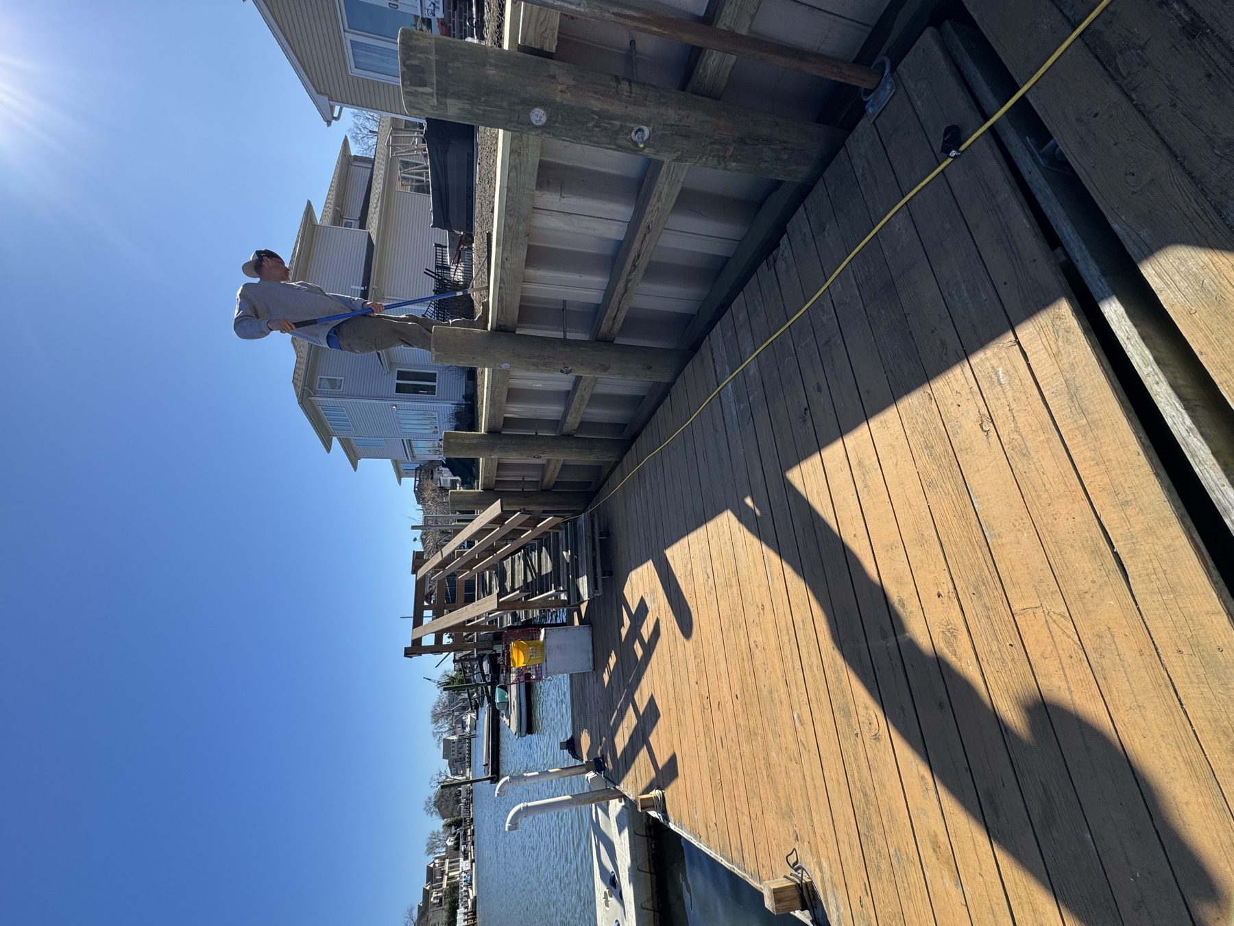 Pearce Boat Works mechanic at work