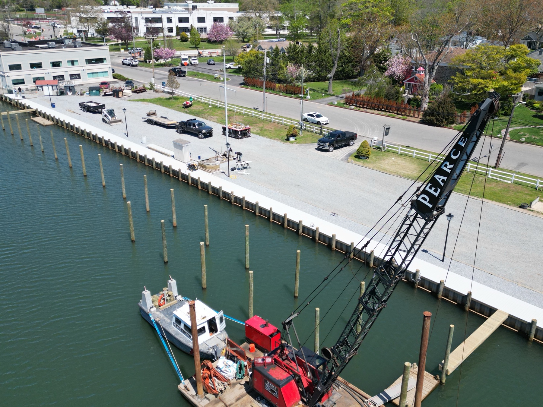 Boat service and repair work at Pearce Boat Works